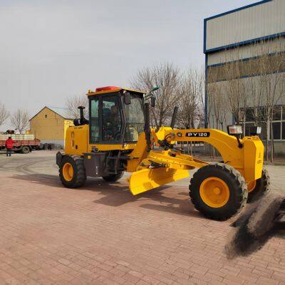 The multi-functional micro and small motor grader is pressure-free for construction in narrow Spaces