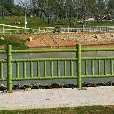 Cement Wood Imitation Guardrails for Rivers and Scenic Areas, Concrete Bark Imitation Railings for Parks, Bark Imitation Fences, and Solid Wood Imitation Enclosures photo-4