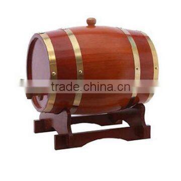 Oak Material Wood Type Coffee Steel Barrel, Bar Use Wooden Wine Barrels with Steel