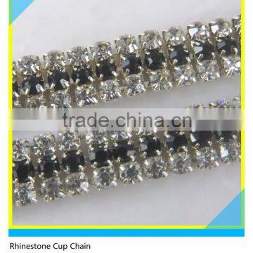 Shinny Close Crystal Cup Claw Rhinestone Chain for Jewelry Cheapest