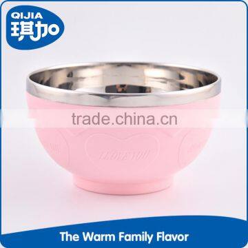 New arrive round colorful stainless steel rice bowl for sale