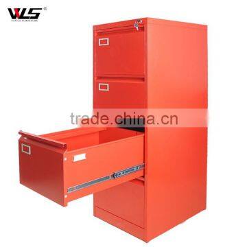 office furniture red color metal 4 drawer filing cabinet