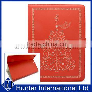 Red Color Printed Star Tree Tablet Case For IPad 4 photo-1