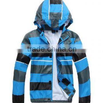 Stripe Printing Popular High Quality Children Raincoat