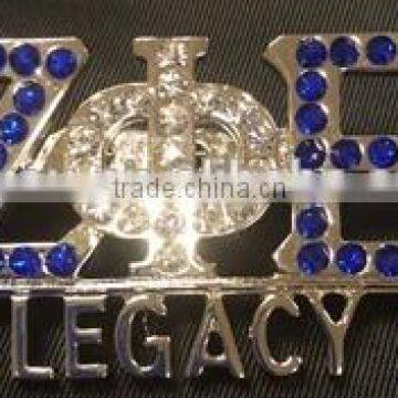 Zeta PHI Beta LEGAC Crystal Lapel Pin Diamond lift brooch pin