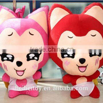 2015 hot sell stuffed cartoon plush toys-fox