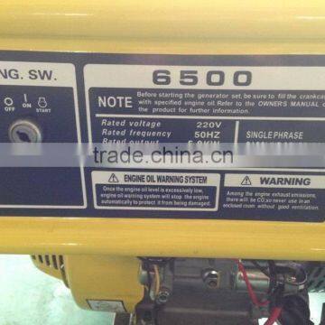 AC Single Phase 5KW/5KVA Petrol Power Generator13HP KC6500 Gasoline Generator Set With Electric Start photo-5