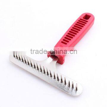 Pet Dog Cat Long Thick Hair Fur Shedding Remove Grooming Rake Comb Brush photo-1