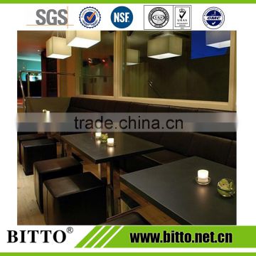 China supplier black acrylic solid surface table top