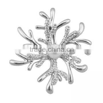 Christmas Silver Hanging Decorative Snowflakes Brooch Jewelry photo-2
