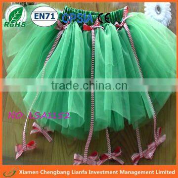 Christmas Tutus,beautiful Costume Dress With Wings,kelly Green Tutu Skirt,party Pettiskirt for Children, Fluffy Tutu Skirt photo-6