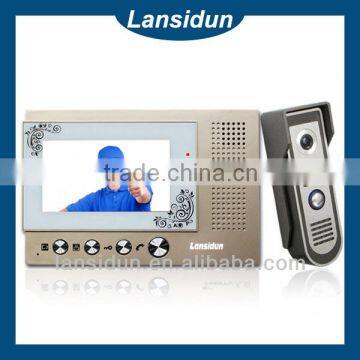 2016 hot sale in Asia 7 inch video interphone system audio door bell