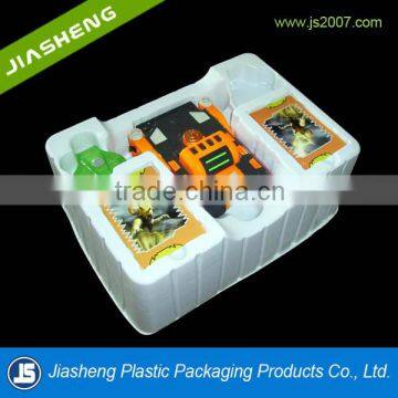 Dongguan disposable customized white toy plastic blister packaging