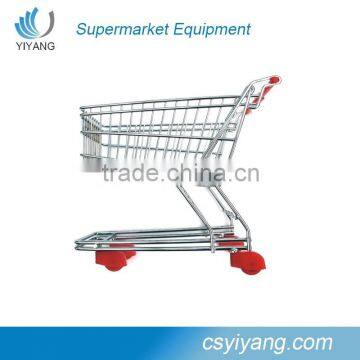 Asian Type Supermarket Shopping Cart Metal Shopping Trolley