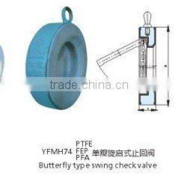 ptfe lined swing check valve suppliers