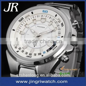 2016 fashion guarantee 6-10 years stainless steel 5atm water resistant branded watch