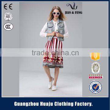 2016 Fashion Detachable Hood Child Denim Vest Kids Jean Vest Waistcoats for Girls photo-2