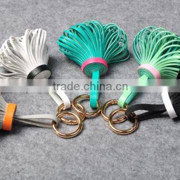 Custom Design Colorful pu Leather Tassels for Bag/garment Wholesale Chinese Supply Quality Choice photo-2