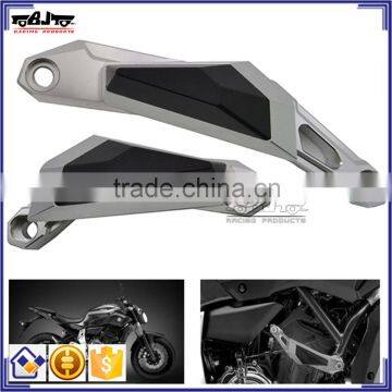 BJ-FS-MT07 CNC 6061 Aluminum Sliver Sliders crash protector Left and right Motorcross Frame Slider for Yamaha MT07 13-15