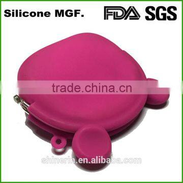 Cute Bear Shape Metal Clip Girls Wallet Silicone Coin Purse for Promotion photo-3