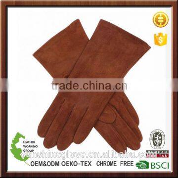 black pig suede fashion soft leather gloves