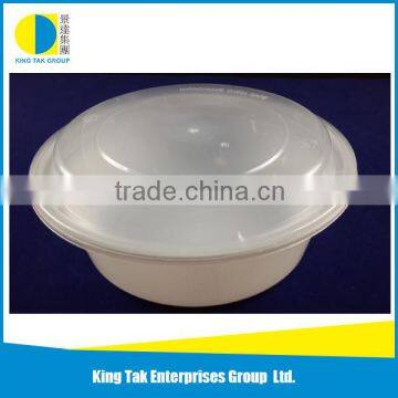 1000 ml transparent lid disposable round lunch box