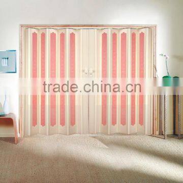 PVC folding door of 12mm symphony door for interior