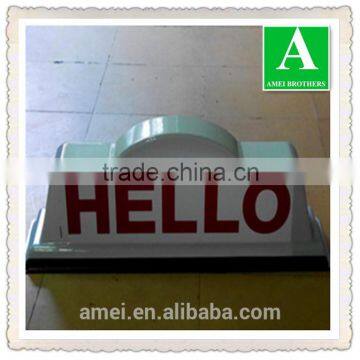 OEM thick vacuum forming PMMA plastic taxi roof light case