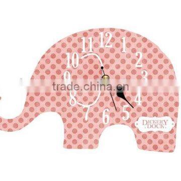 New Design Elephant Style Wooden Wall Clock photo-2