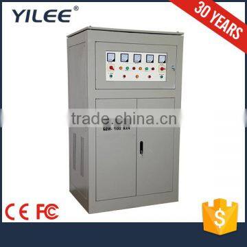 CE ROHS approved 100KVA SBW series three phase compensation AC electrical voltage stabilizer or adjustor