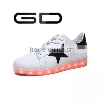 GD colorful glowing luminous sneakers LED USB rechargeable adult shoes