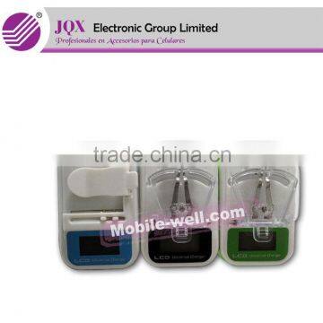 Universal charger with LCD