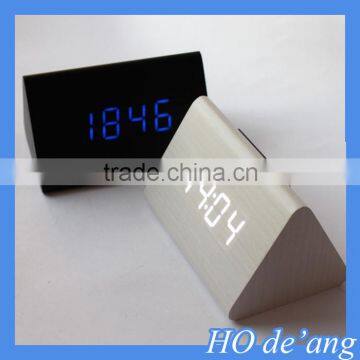 HOGIFT Hot ! Fashionable LED digital wooden alarm clock table clock