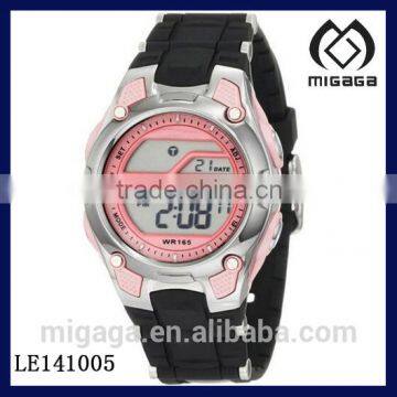 Sport Women's Pink and Black Chronograph Digital Watch