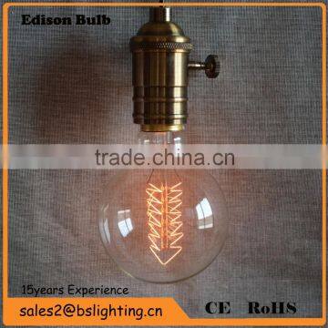 G80 vintage filament decorative bulb E27 60W 110V for cafe and bar