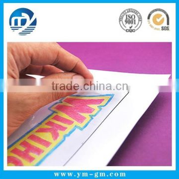 2015 customized waterproof transaprent sticker printing