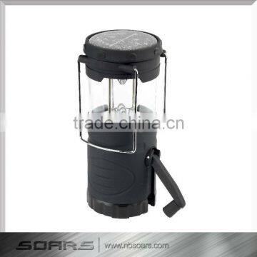 NS9234 5 LED hand crank dynamo & solar LED camping lantern