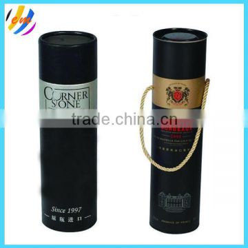 Custom wine bottle cardboard tube wholesale on alibaba