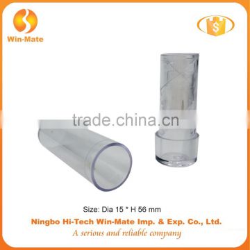 2015 popular plastic empty clear cosmetic tube