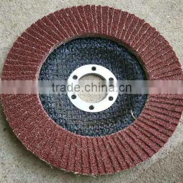 high quality flap disc4" flap disc for metal grinding disc black net cover