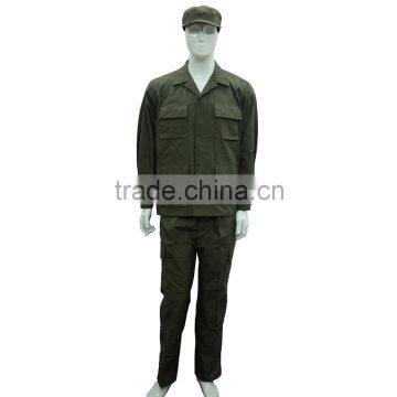 Rip-stop BDU olive green army dress uniform