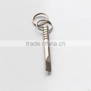 Titanium Dabber With Flat Head With 2 Key Rains.GR2 Titanum Wholesale Price YTL