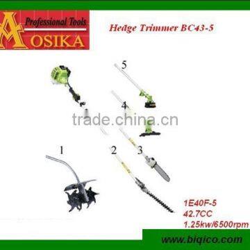 gasoline powered extendable hedge trimmer 5 in 1 for 25CC 33CC 36CC 43CC 52CC with CE SAA EMC GS certificate