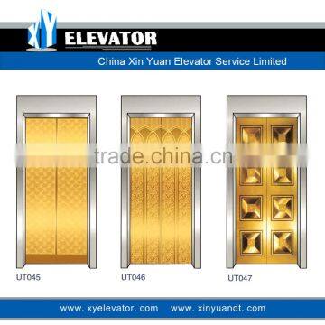 Elevator Parts Golden Stainless Steel Door Panel Landing Door