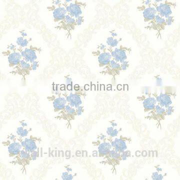 beautiful rose and flower design wallpaper sky blue color