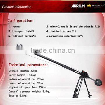 Retractable Jib Crane Dolly Crane Wieldy Video Crane for Camera photo-3