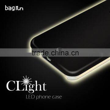 Selfie in night light up phone case for iphone se case customerzied logo with tpu cover