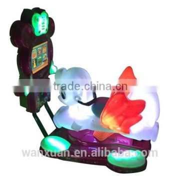 Led screen video racing game horse ride coin operatd kiddie ride