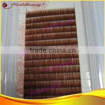 Natural looking Brown color 0.07mm volume eyebrow extensions