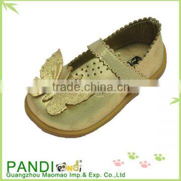 Cute little gold butterfly cartoon children shoes